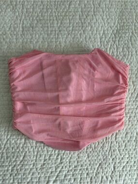 Coral Pink Corset Tube Top